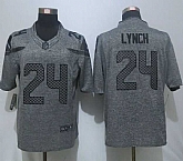 Nike Limited Seattle Seahawks #24 Lynch Men's Stitched Gridiron Gray Jerseys,baseball caps,new era cap wholesale,wholesale hats
